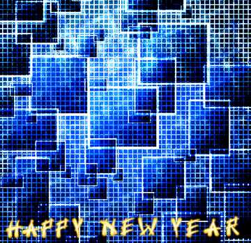 FX №183780 happy new year  tech abstract background