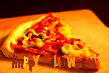 FX №183787 pizza Cut heart happy halloween
