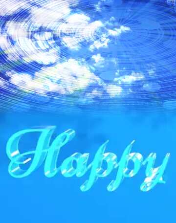 FX №183049 Happy glass blue background Sky Background Clouds Binary Data