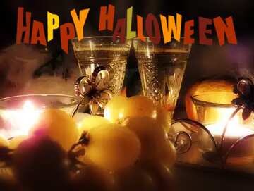 FX №183975 Romance wine card background happy halloween top