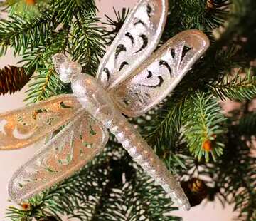 FX №184040 Christmas Dragonfly