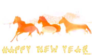 FX №184229 Horses Happy New Year. Horses
