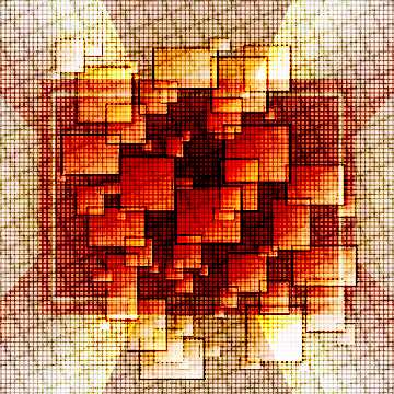 FX №185864 Technology orange background tech abstract squares of the grid cell line ruler texture techno...