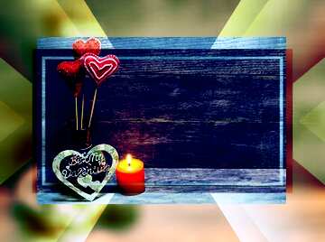 FX №186061 Love Valentines card with candles   powerpoint website infographic template banner layout design...