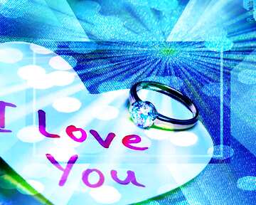 FX №190094 Wedding background I Love You Beautiful Design Illustration Template Layout frame