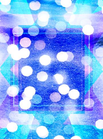 FX №192033  Blue Snow Background Frame Design Template