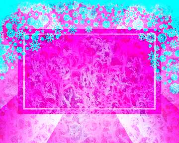 FX №192365 Pink  Christmas Frozen background frame template