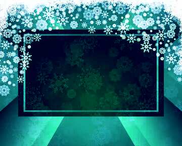 FX №192358 Christmas background snowflakes  frame