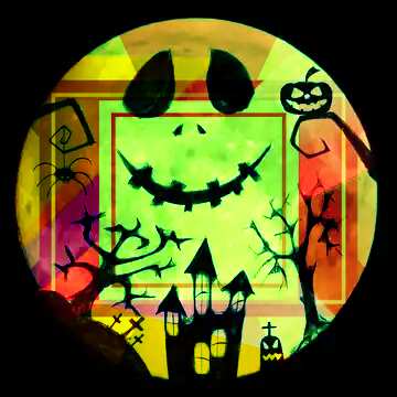 FX №192855 Halloween colorful illustration template