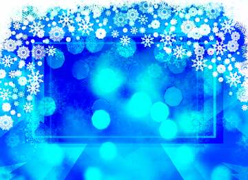 FX №192333 Blue Christmas frame