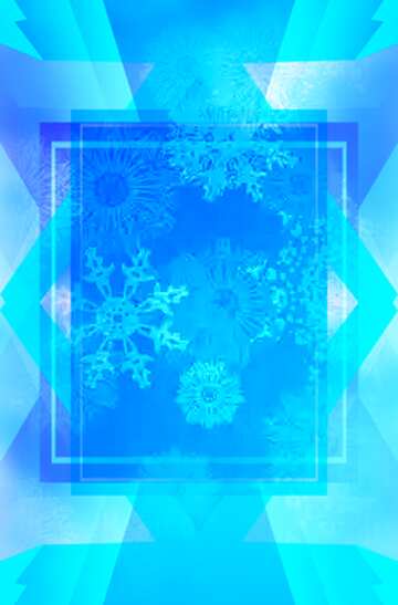 FX №192341 Blue Christmas template frame