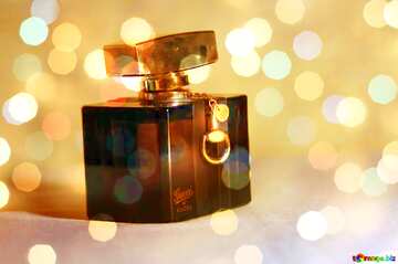 FX №193902 Perfume  Gucci bokeh  lights background