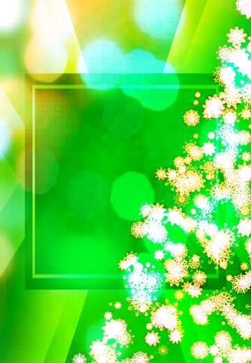 FX №194741 Christmas tree snowflakes Bokeh background