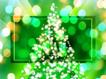 FX №194751 Christmas tree snowflakes christmas background