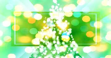 FX №194757 Clipart Christmas tree snowflakes banner  background