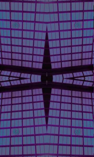 FX №194572 Geometric square pattern violet