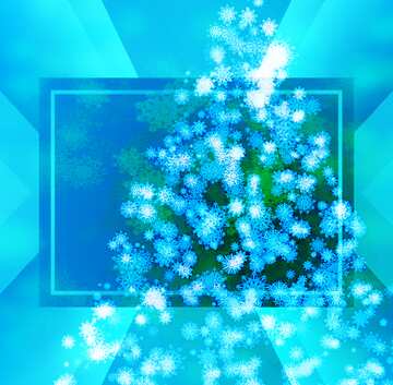 FX №194773 Clipart Christmas tree snowflakes website template