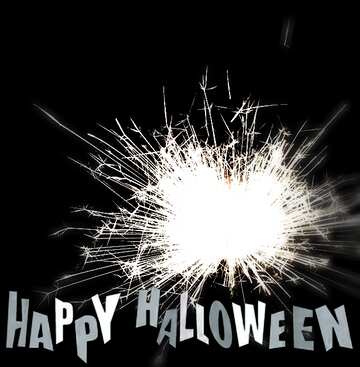 FX №194875 Sparks on black background happy halloween
