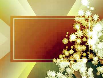 FX №194771 Clipart Christmas tree snowflakes picture copyspace