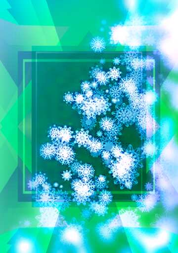 FX №194704 Holiday greeting with snowflake background