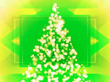FX №194688 Christmas Clipart green snowflakes template