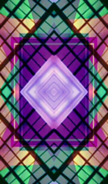 FX №194573 Geometric square pattern frame