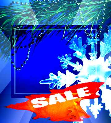 FX №195693 Winter sale snowflake  snow template discount promotion