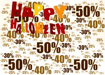 FX №195720 Store discount background. happy halloween