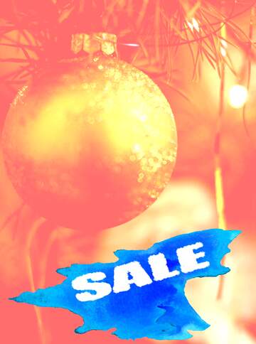 FX №195451 Christmas background blurred Sale poster promo template