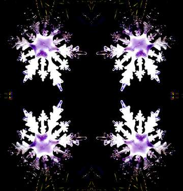 FX №195707 crystal snowflake pattern