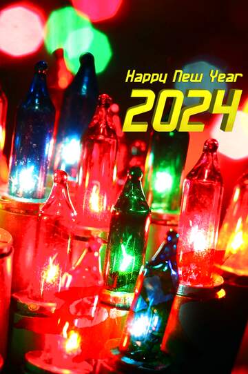 FX №195404 2024 happy New year sale background