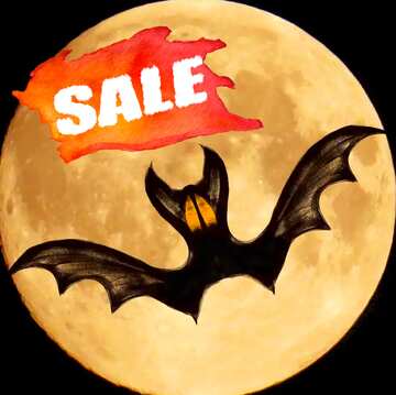 FX №195072 Halloween bat Sale