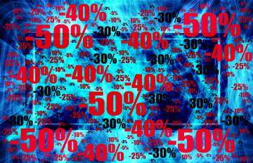 FX №196601 Background chaos Sale offer discount template Cyan Background