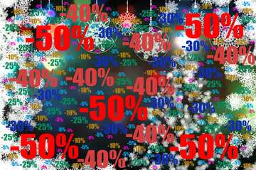 FX №196571  Background for Christmas sales Sale offer discount template