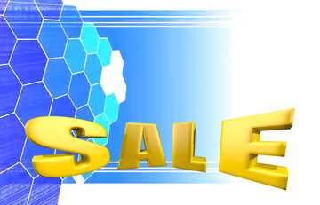 FX №197586  Tech business information concept template Sales promotion 3d Gold letters sale background
