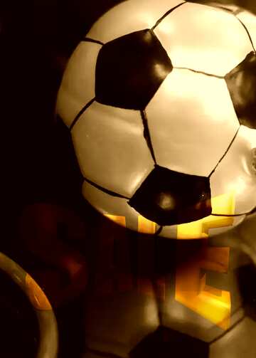 FX №197641  Soccer ball blank template Sales promotion 3d Gold letters sale background