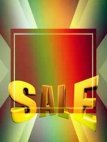 FX №197926 Background rainbow Sales promotion 3d Gold letters sale background