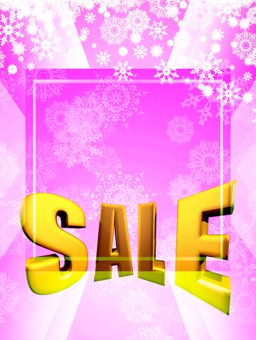 FX №198083  infographic Christmas background pink Sale offer discount template Sales promotion 3d Gold letters ...