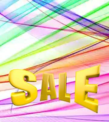 FX №198097 Colorful background Sales promotion 3d Gold letters sale background Discount Template