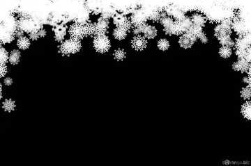 FX №198673 Clipart snowflakes black and  white