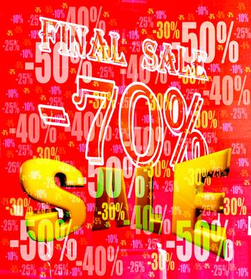 FX №198670 Final sale 70% selling banner discount background
