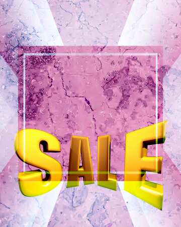 FX №198636 Light marble texture Sales promotion 3d Gold letters sale background Pink Template