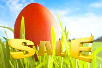 FX №199176  Sales promotion 3d Gold letters sale background Easter Picture Template