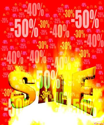 FX №199158  Sales promotion 3d Gold letters sale background Hot Discount Sale Promotion Background