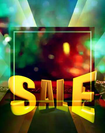 FX №199211 Christmas Sales promotion 3d Gold letters sale background