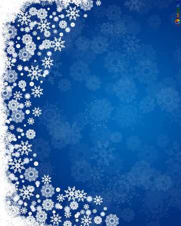 FX №2117 Snowflakes a Christmas scene