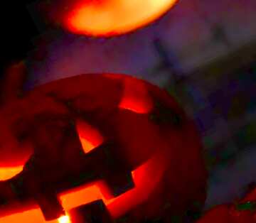 FX №20449 Image for profile picture Halloween pumpkin in the background of the moon.