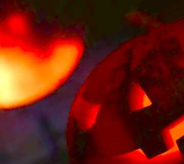 FX №20451 Image for profile picture Halloween pumpkin in the background of the moon.