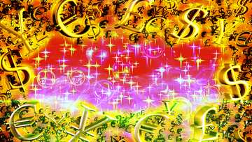 FX №200137 Miracle Gold money frame Background