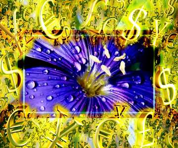 FX №200258  Sales promotion 3d Gold letters sale background Beautiful Flower Template Gold money frame border...